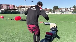 This Football Obstacle course Looks Impossible