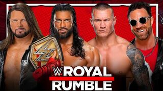 roylrumble 4 way match roman reigns vs aj style randi orton la night