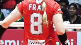 Fran cantik sekali saat di lapangan #volleyballworld #womenvolleyball