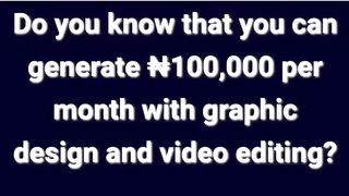 Video editing and graphic design