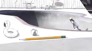 This Skateboard sketch comes alive