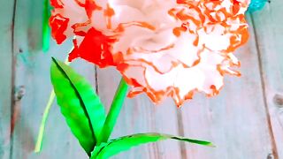 Flower Crafts Using tissue paper