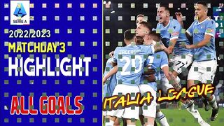 ITALIAN LEAGUE Series A Highlights Week 3, Goals HIGHLIGHTS All Matches
