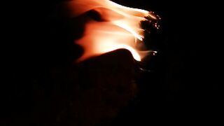 Slow motion fire