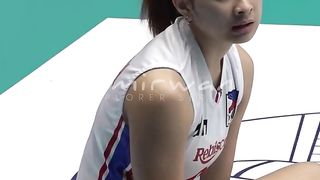 Cantiknya Libbero Philiphinnes saat di lapangan #volleyball