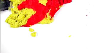 Do Kinetic Sand colors mix__ (part 2) #satisfying #kineticsand #tapping #tappingsounds#asmrart