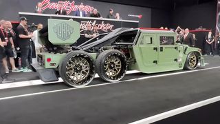 Riding low and selling high! This custom 2009 AM General Military Humvee 6x6 just sold for a whopping $825,000.
