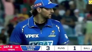 IL T20 1 and 3 runs required