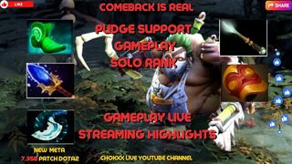 Pudge Dota 2 Highlights New Meta Support Pos5 Support Funny Gameplay Highlights #dota2highlight #fun