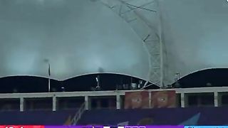 Akeal Hussain drop Azam Khan catch