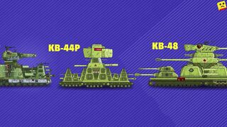 The evolution of hybrids KV-44E vs KV-48M vs KV-44-256 vs KV-52 vs KV-53 -