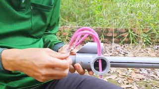 1_ Automatic - How to Create a Powerful Crossbow From Long PVC - DIY Sling Bow