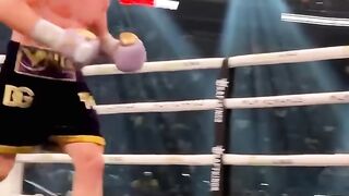 Ringside View Of Canelo Sending Charlo