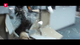 Chappie destroys Hugh Jackman then walks out like a G.