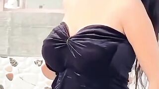 Neha singh In Black Dress