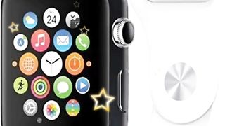 VCAREGADGETS Compatible with Apple Watch 42mm Black Matte Skin