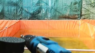 Buat Filter / saringan Drainase kolam seperti ini, agar proses panen lebih cepat