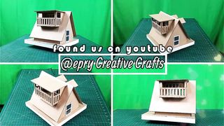 Creative craft ideas from waste material such as makingbeautiful cardboard house epry creative craft.