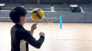 banana serve????#volleyball #haikyuu