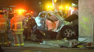 1 Killed in Violent Crash Into Light Pole in Canoga Park