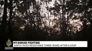 Myanmar fighting: Junta faces resistance three years after a coup