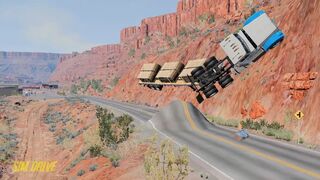 Cars vs Bumps - BeamNG Drive