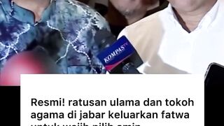 Yang sedang viral para ulama dan tokoh agama untuk wajib pilih Anies Baswedan dan amin.!