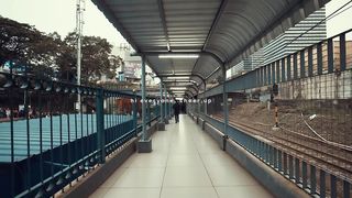cinematic crowd of the capital city in the late afternoon