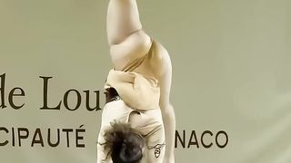 Katelyn Ohashi Monaco beam routine Princess Grace International Gymnastics Gala golden #shorts 2.