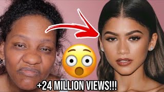 Make Transformation???? Zendaya ???? 24 MILLION VIEWS! ✨ #makeuptutorial