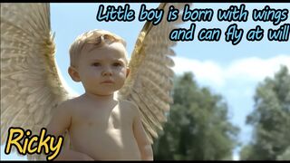Little Boy is Born with Wings and can fly at will ( Ricky )