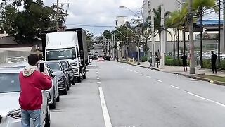 Ferrari on the street