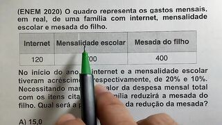 Resolução de questão do ENEM