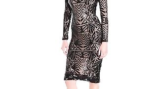 Dress the Population Women's Emery Long Sleeve