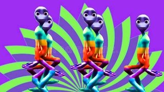 Funny alien dance challenge dame tu cosita