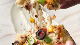 Leftover roti pizza