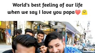 I love you papa i love you too papa