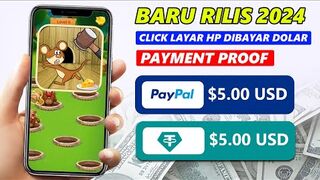 MAKE MONEY ONLINE : Free Paypal $5.00 (IDR.78 000) Aplikasi Penghasil Uang 2024 - Game Penghasil Uang Tervaru 2024.
