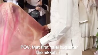 First hug ???? after nikkha halal #youtubeshorts #youtube #wedding #trending.