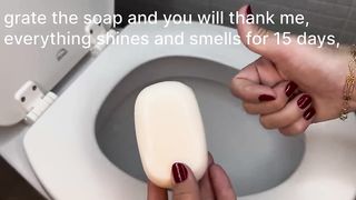 Cut the soap and you will thank me_ Everything shines and smells for 15 days!