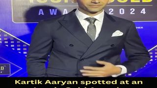 Kartik Aaryan spotted at an Iconic Gold Awards #kartikaaryan #short #youtubeshort #shorts #trending #viral #shortvideo