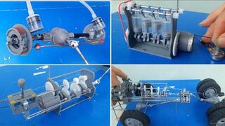 4 Amazing Idea with PVC - Model Gearbox, Engine from PVC