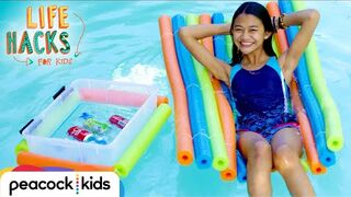 Relax By The Pool Hacks _ LIFE HACKS FOR KIDS _ DIY #withme
