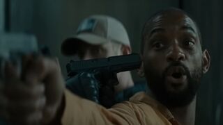 Floyd Lawton shows the Deadshot head shot Movie HD