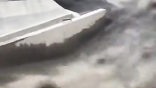 Flow of the yellow river in China