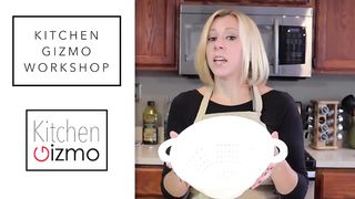 Kitchen Gizmo Snap N' Strain - Silicone Clip-On Colander, Heat Resistant
