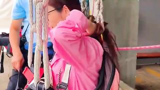 ℹ️ Ziplining in a beautiful canyon #adventure #shorts