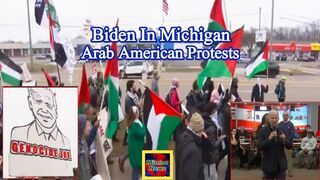 Arab Americans protest against ‘Genocide Joe’ Biden during Michigan visit