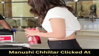Manushi Chhillar Clicked At Mumbai Airport #manushichhillar #shorts #short #trending #viral #bollywood #shortvideo