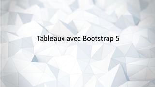 18 Tables with Bootstrap 5